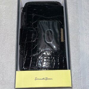 Samantha Brown Black Double Wide Wallet